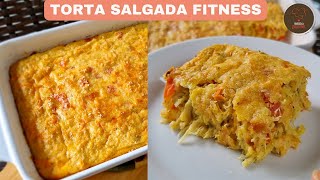 Torta FIT de Frango com massa de tapioca  saudável e rica em proteínas [upl. by Anahahs]