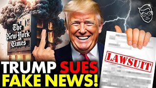 Trump Unleashes 10 BILLION LAWSUIT Against New York Times and CBS Over FAKE NEWS  Pay Up [upl. by Jablon]