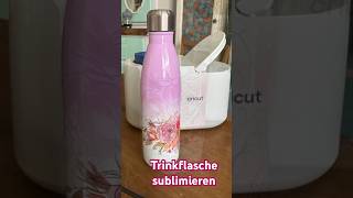 Trinkflasche sublimieren mit Sublimationsdrucker und Cricut Mug Press springonshorts [upl. by Nrehtac]