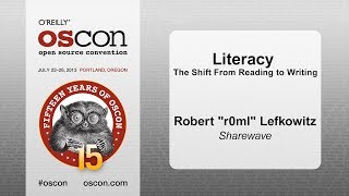 Literacy The Shift from Reading to Writing  Robert quotr0mlquot Lefkowitz [upl. by Baalbeer]