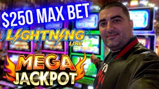 250 Max Bet NON STOP BONUSES On Lightning Link 🔴High Limit Live Casino Play From Las Vegas [upl. by Maclay516]