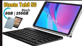 Oteeto Tab8 5G – 8GB RAM aur 256GB Storage With Keyboard [upl. by Yalahs]