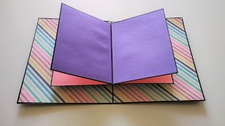 Pop Up book Tutorial  Pop Up Cards Ideas for Scrapbook  Mini Scrapbook Album  by Crafts Space [upl. by Navlys421]