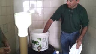 Explaining a 500 liter local biodigester we built in a favela in Brazil in English and Portugese [upl. by Killarney]