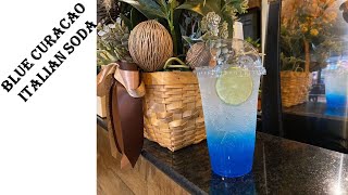 Cafe Vlog  Blue Curacao Italian Soda  Blue Soda  Soda drinks  Fizzy drinks [upl. by Relyk127]