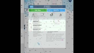 Navionics  Set waypoint on LatLong [upl. by Wyck383]