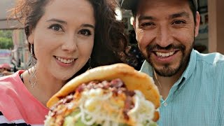 La torta más grande de México en Tortas el Recreo las originales del Vaquita FT Marisolpink [upl. by Ilecara]