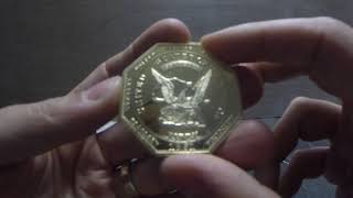 1851 United States 50 gold octagonal Ingot AKA quotThe Slugquot Calfornia Gold Rush Era Check it out [upl. by Akirahc]