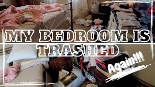 Clean and DeclutterMy Bedroom is TRASHED Again [upl. by Onra]