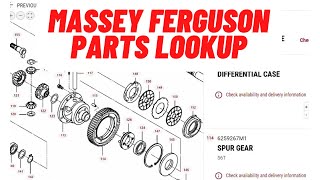 Massey Ferguson AGCO Online Parts and Diagrams [upl. by Aynotan]