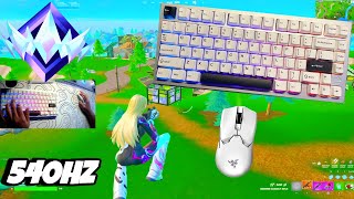 Rainy 75 unboxing  ASMR🤩 Fortnite OG Ranked Reload 🏆 Satisfying Keyboard Fortnite 540 FPS Smooth 4K [upl. by Hoyt]