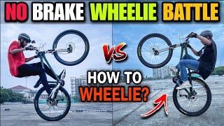 CYCLE STUNT CHALLENGE  How to Wheelie [upl. by Revolc794]