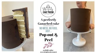 How to ganache your cake using Brigids Easy Cake Tin Liner Ganaching Kit Patent Pending [upl. by Ricca]