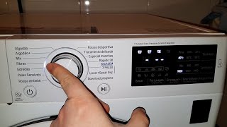 LG Washer Dryer Inverter Direct Drive 85 Kg F4J6TM0W Easy Care programme How to use [upl. by Ellenwad]