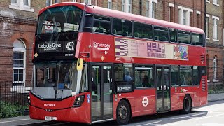 London Bus Route 452  Vauxhall to Ladbroke Grove  Subtitles [upl. by Suravat]