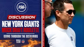 New York Giants Mock Draft Roulette  Going Through the Scenarios [upl. by Akihc]