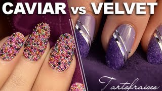 Nail art  tendance Velvet amp Caviar manucure [upl. by Lilia619]