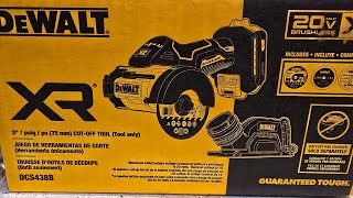 Dewalt Cut Off Tool Unboxing and Testing DCS438B and DCF860 8ah Powerpack vs Milwaukee 2953 8ahForge [upl. by Kcub]