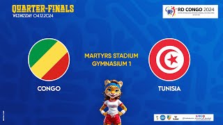 🤾 DAY 6 QUARTER FINAL  CONGO VS TUNISIA  26TH CAN SENIORS DAMES KINSHASA 2024 [upl. by Drarehs724]