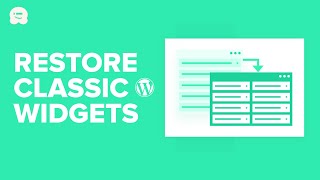 How to Disable Widget Blocks in WordPress Restore Classic Widgets [upl. by Claudian563]