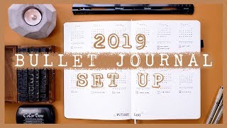 My NEW Bullet Journal Set Up 2019 Migrating Into A New BuJo [upl. by Rikahs]