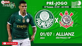 DERBY PALMEIRAS x CORINTHIANS • Ao Vivo do ALLIANZ PARQUE • PréJogo [upl. by Leuqcar]