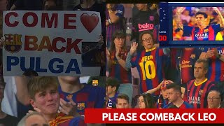 Barcelona fans reactions after showing Messis video in camp now [upl. by Drahcir130]