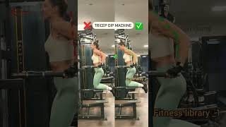 Triceps Dip Machine mistakes ❌shorts [upl. by Fineman]