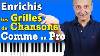 Comment enrichir une grille daccord de chansons Tuto Piano Gratuit [upl. by Lauer]