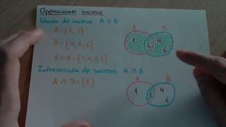 Operaciones de sucesos Probabilidad [upl. by Merrie]
