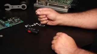 DIY  How to replace  swap an immobilizer RFID Chip in a VW Key FOB [upl. by Ramas496]