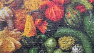 Colourful Gourds  1000 Piece Puzzle Timelapse [upl. by Aenotna]