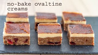 NoBake Ovaltine Creams  traybakes amp more [upl. by Valdas304]