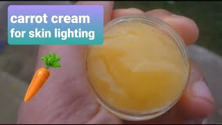 How to Make Carrot Cream for Glowing Skin  Homemade Carrot Cream [upl. by Ahtael143]