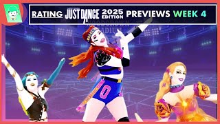 RATING WEEK 4 OF JUST DANCE 2025 PREVIEWS  exes Whenever Wherever You Love Who You Love [upl. by Storfer]