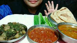 Veg Thali Indian food mukbang Asma foodie [upl. by Trula]