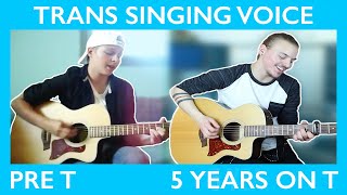 Trans Singing Voice Pre T vs 5 Years on T  Jeff A Miller [upl. by Sausa564]