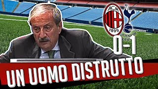 Direttastadio 7Gold  MILAN TOTTENHAM 01 UN UOMO DISTRUTTO [upl. by Ruscher90]