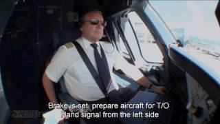 Pilotseyetv  Lufthansa Boeing 747400  Approach amp Landing into Frankfurt English Subtitles [upl. by Alit40]