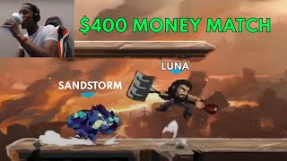 Sandstorm vs Luna 4  400 Money Match  Pro Brawlhalla  NA  Brawlhalla Show Match 62 [upl. by Nevsa]