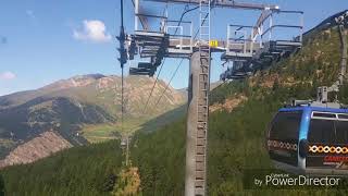 GRANDVALIRA ANDORRA TELECABINA CANILLO [upl. by Akinert597]