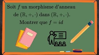 Exercice corrigé  Morphisme danneau sur R [upl. by Naenaj]