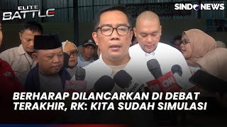 Jelang Debat Terakhir Pilkada Jakarta Begini Persiapan Ridwan Kamil [upl. by Ainos998]