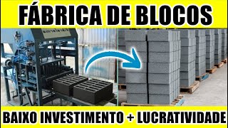 COMO MONTAR UMA FÁBRICA DE BLOCOS DE CONCRETO [upl. by Bailar]