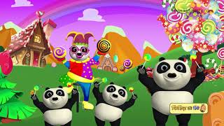 Pandas and lollipop lullaby  1 hour  पांडा और लॉलीपॉप की लोरी  kiddiestv hindi [upl. by Cresa938]