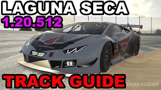 iRacing Lamborghini GT3 Laguna Seca  Track Guide  Hotlap [upl. by Seed]