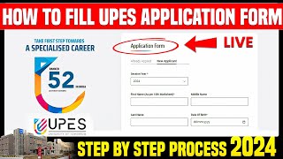 UPES Admission Form Filling Process 2024  UPES Dehradun [upl. by Oicnedif]