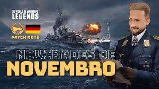 Novidades IMPERDÍVEIS no World of Warships Legends patch note [upl. by Kearney]