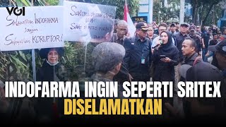 Demo Karyawan Indofarma Ingin Diselamatkan Negara Sesuai Amanat Prabowo untuk Tidak Ada PHK [upl. by Ayardna380]