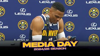 Russell Westbrook On Nuggets Role Jokic Expectations  2024 Media Day [upl. by Taam]